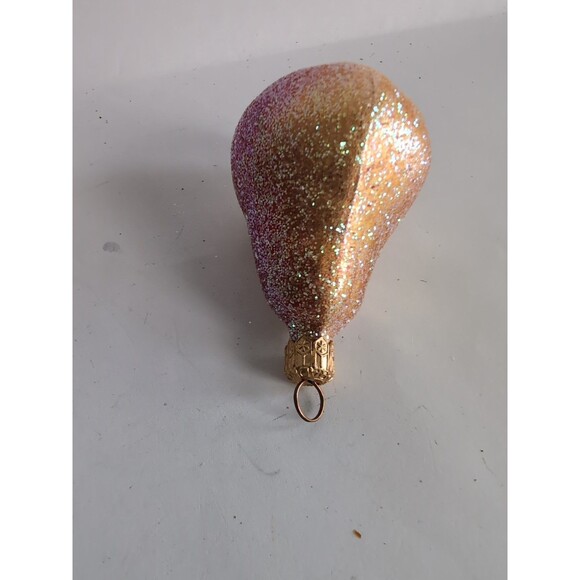Christopher Radko Sugared Pear Christmas Ornament Vtg Retired Fruit - Picture 4 of 4